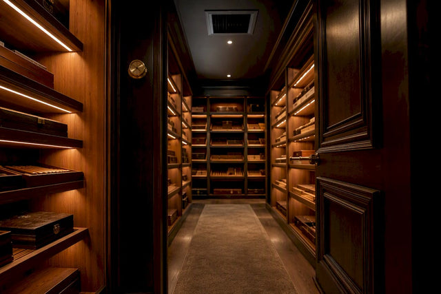 Luxury walk-in humidor with engineered airflow