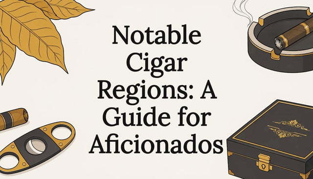 Illustrated cigar-themed title card decoration