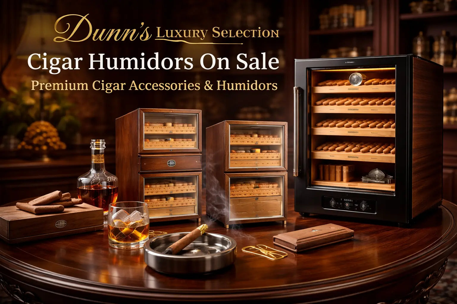 Cigar Humidors On Sale – Premium Cigar Accessories & Humidors