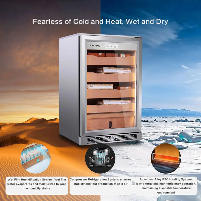 RACHING FZC360N Compact Professional Humidor