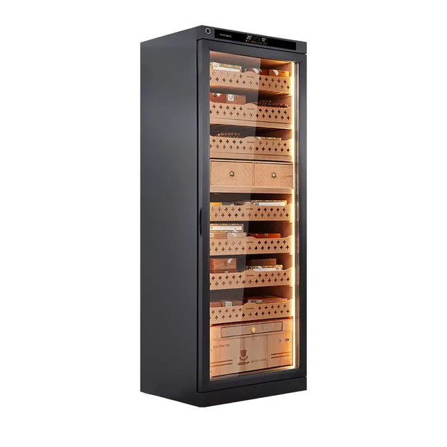 RACHING DS7600C Stainless Steel Tower Humidor