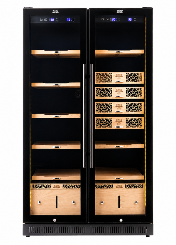 Humidor Supreme® 9200 Series Double-Door Electronic Humidor (Black)