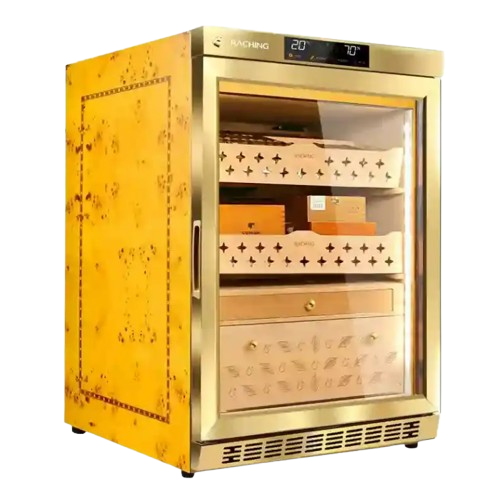 Raching MON800A Precision Climate Controlled Humidor | 600 Cigars | Gold